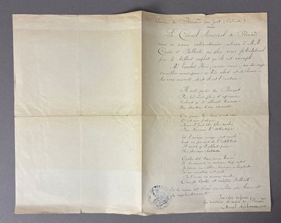 Paroles d'un poème déclamé lors du conseil...