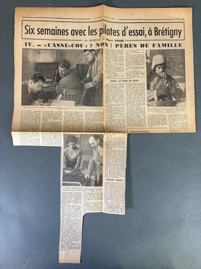 Suite de 4 coupures de journaux 