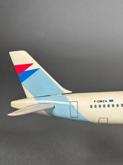 Deux maquettes d'avions en plastique assemblées...