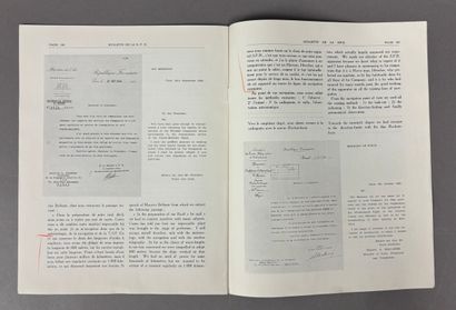 Réunion de deux documents comprenant : 
-...