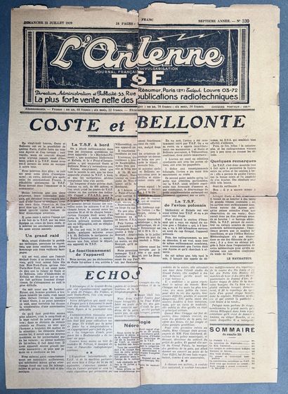 Réunion de documents comprenant : 
- Une...