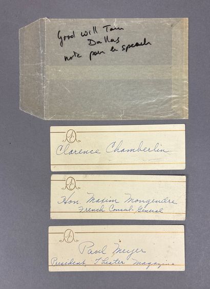 Documents sur le raid Paris-New York des...