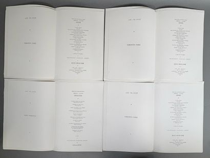 Ensemble de 13 menus en majorité d'Air France...