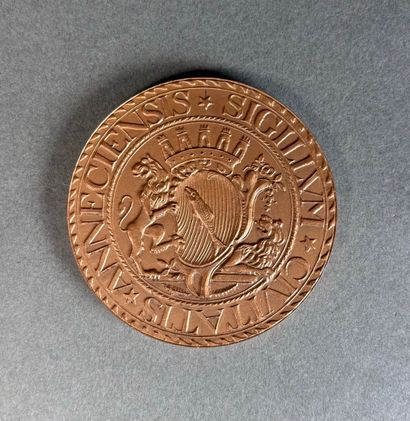 Médaille en bronze de la ville d'Annecy gravée:...
