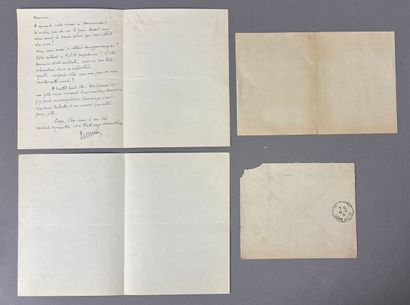 Réunion de lettres comprenant : 
- Lettre...