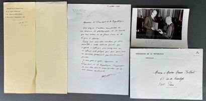 Lettre autographe signée par M. Bellonte,...