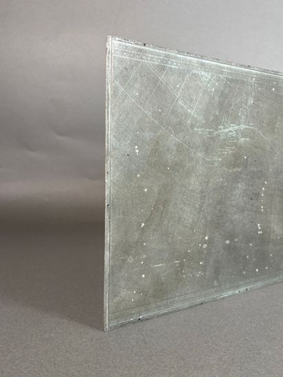 Plaque d'impression de l'itinéraire de la...