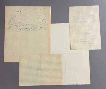 Réunion de documents comprenant :
- Lettre...