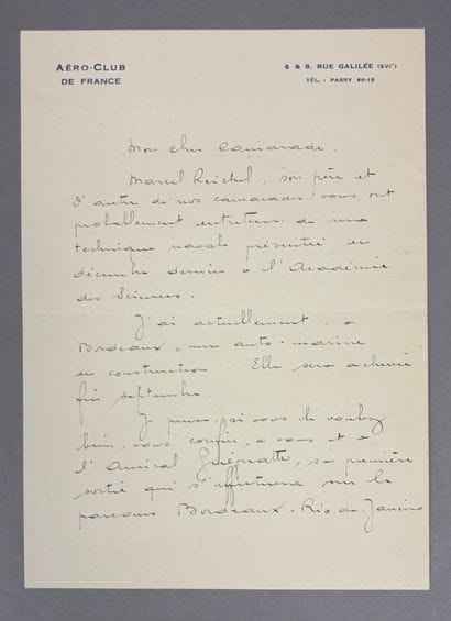 Réunion de 5 lettres d'inventeurs sollicitant...
