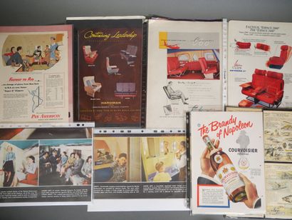 Documentation binder containing vintage advertisements,...