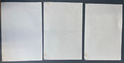 Réunion de documents comprenant : 
- Une...