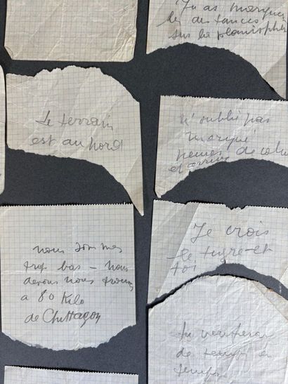 Réunion de 26 papiers échangés entre Costes...