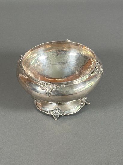 Coupe sur piédouche en argent 925 millièmes...
