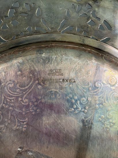 Plat commémoratif en argent sterling (poinçon...