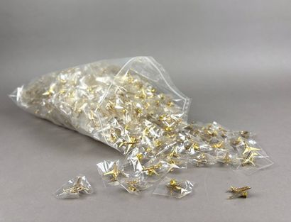 A collection of approximately 250 gold pins...