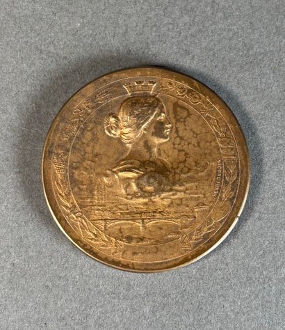 Médaille en vermeil de la ville d'Angers...