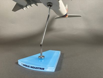 Maquette Airbus en résine aux couleurs Airbus...