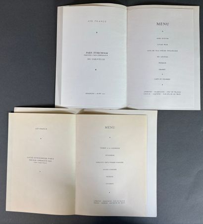 Réunion de 13 menus en majorité d'Air France...