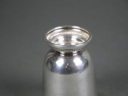 AIR FRANCE
Silver plated metal cup on a fluted...
