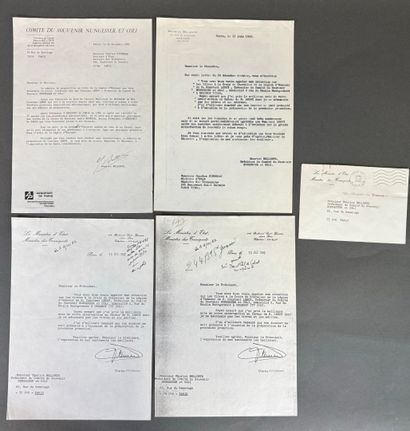 Réunion de documents comprenant : 
- Double...
