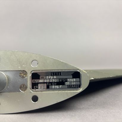 Set of two airplane antennas labeled S.T.T.E....