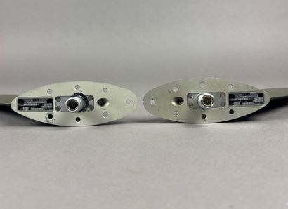 Set of two airplane antennas labeled S.T.T.E....