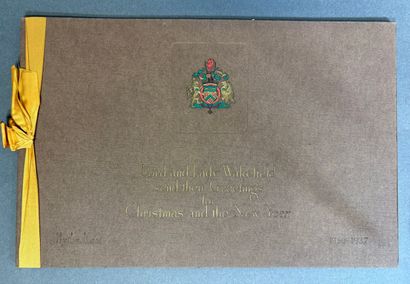4 cartes de vœux de Lord and Lady Wakefield...