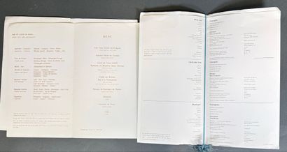 Ensemble de 13 menus en majorité d'Air France...