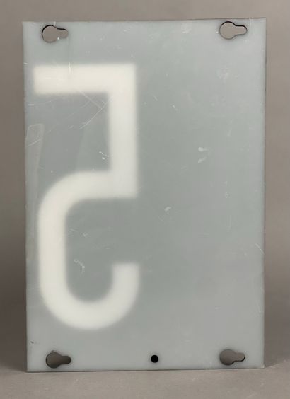 Aluminum sign reading 