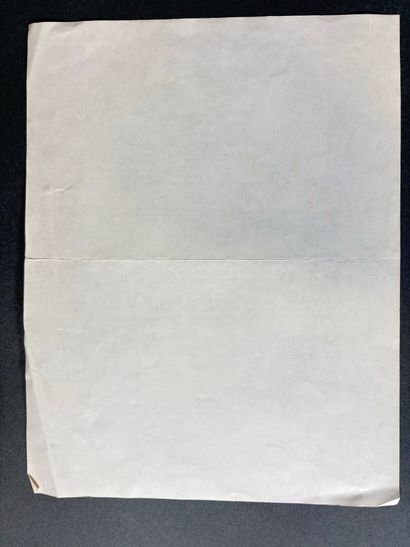 Réunion de 2 lettres tapuscrites signées...