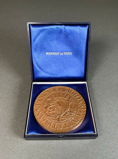 Médaille en bronze de la ville d'Annecy gravée:...