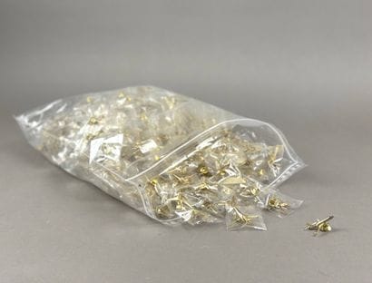 A collection of approximately 200 gold pins...