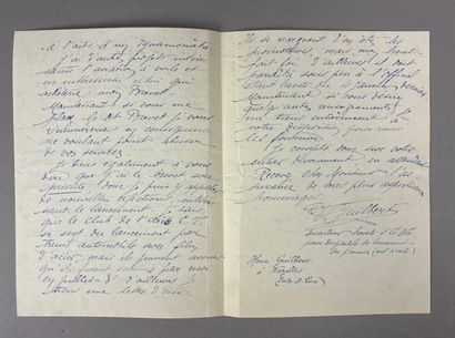 Réunion de 5 lettres d'inventeurs sollicitant...
