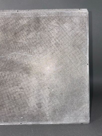 Plaque d'impression de l'itinéraire de la...