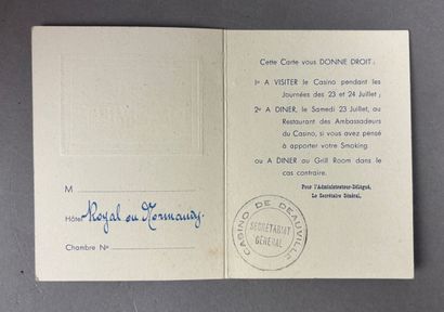 Réunion de documents comprenant : 
- Deauville,...