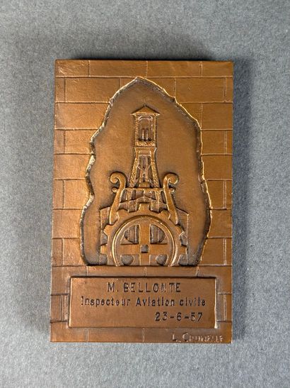 Médaille de la Ville de Douai en bronze dédicacée...