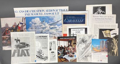 AIR FRANCE
A collection of posters, newspaper...