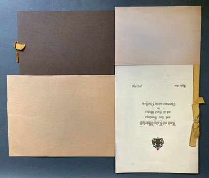 4 cartes de vœux de Lord and Lady Wakefield...