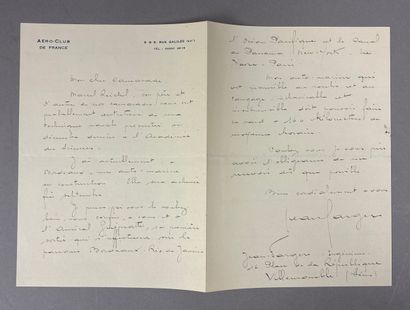 Réunion de 5 lettres d'inventeurs sollicitant...