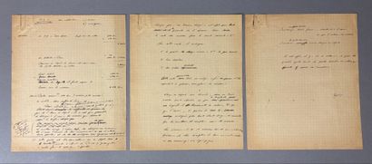 Note manuscrite de Maurice Bellonte sur l'utilisation...