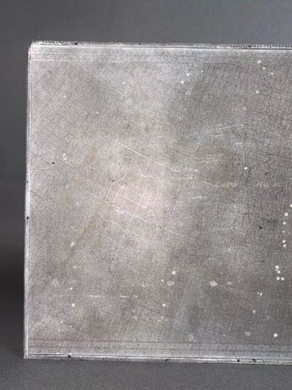 Plaque d'impression de l'itinéraire de la...
