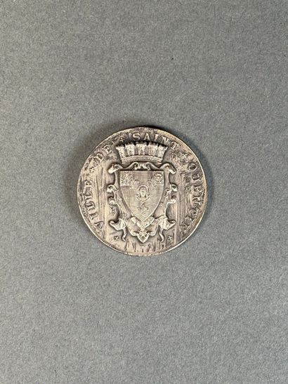 Médaille en argent de la ville de Saint Quentin...