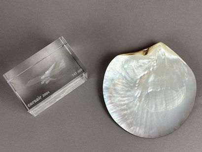 A collection of promotional items from various...