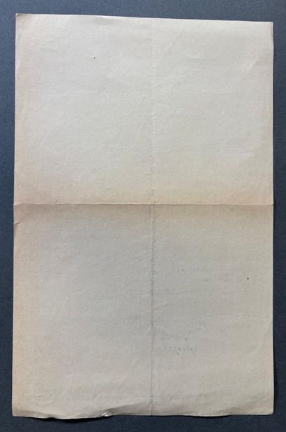Lettre tapuscrite du directeur du Service...