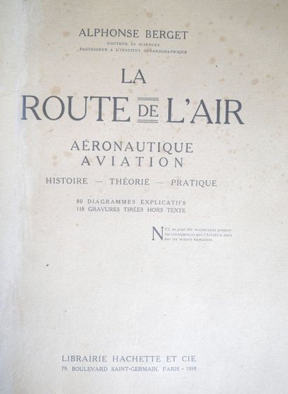 BERGET, Alphonse, “La route de l’Air.” Hachette...