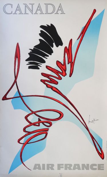Georges MATHIEU (1912–2012) for AIR FRANCE

