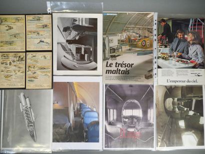 Documentation binder containing vintage advertisements,...