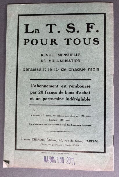 École et comptoir moderne de T.S.F.

 