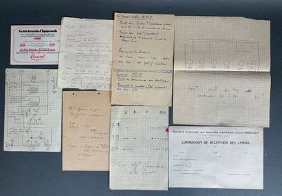 Réunion de deux notes manuscrites : 

- Note...