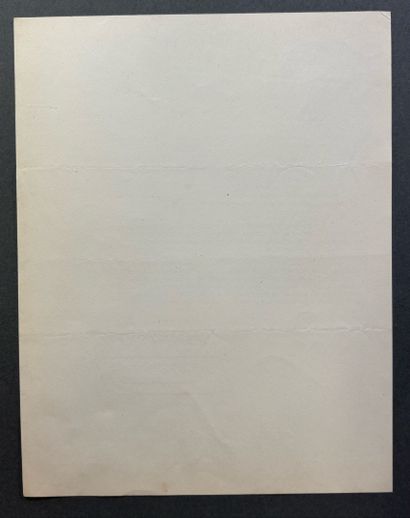 Lettre tapuscrite signée de Lucien Bossoutrot...